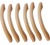 QYEURFOF Maniglie per Porte in Legno, Maniglie for Armadio da 6 Pezzi Maniglia a Forma di Arco for Tronchi in Legno for con Viti Montaggio(Hole Distance:96mm)
