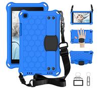 QYiD Custodia Bambini per Galaxy Tab A 8.0 2019 (SM-T290/T295), Eva Custodia Leggera Protettiva Antiurto per Bambini con Supporto & Tracolla per 8.0 Pollici Galaxy Tab A SM-T290 SM-T290, Blu/Nero