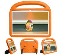 QYiD Custodia Bambini per Galaxy Tab S6 Lite 10.4 Pollici 2020 SM-P610/P615, Eva Bambini Antiurto Leggero Protettiva Maniglia Cover con Supporto per Bambini per, Orange