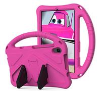 QYiD Custodia Bambini per Huawei Mediapad M5 Lite 8.0", Rigida Custodia Antiurto Leggero Non-Toxic Eva Protettiva con Kicksupporto per Huawei Mediapad M5 Lite 8.0 Pollici 2019, RoseRosso