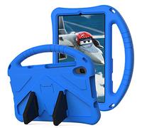 QYiD Custodia Bambini per Huawei Mediapad M5 Lite 8.0", Rigida Custodia Antiurto Leggero Non-Toxic Eva Protettiva con Kicksupporto per Huawei Mediapad M5 Lite 8.0 Pollici 2019, Blu