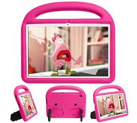 QYiD Custodia Bambini per iPad 8th/7th Generation, Rigida Custodia Antiurto Leggero Non-Toxic Eva Protettiva con Kicksupporto & Tracolla, Portamatite per 2020/2019 New iPad 10.2 Pollici, Rose