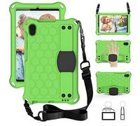 QYiD Custodia Bambini per Mediapad M5 Lite 8 2019, Eva Custodia Leggera Protettiva Antiurto per Bambini con Supporto & Tracolla per Huawei Mediapad M5 Lite 8.0 Pollici 2019, Verde/Nero