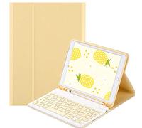 QYiD Custodia con Tastiera per iPad Mini 1/2/3, Ultrathin Custodia con Supporto e Tastiera Bluetooth staccabile per 7.9" iPad Mini 3 Mini2 Mini 1, Giallo