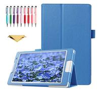 QYiD Custodia per Galaxy Note 10.1 N8013 N8000, Ultra Sottile e Leggero Custodia Supporto con Auto Sleep/Wake Feature per Samsung Galaxy Note 10.1 Pollici GT-N8010 N8005 N8020, Azzurro