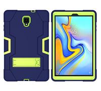 QYiD Custodia per Galaxy Tab A 10.5 2018, Hybrid Antiurto Robusto Drop Protection Cover Built con Stand per Samsung Galaxy Tab A 10.5 (2018) / SM-T590 / SM-T595 (NavyBlu+Olivine)