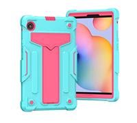 QYiD Custodia per Galaxy Tab A 8.0 2019 SM-T290/T295, Heavy Duty Shockproof Rugged Custodia Protettiva Robusta Antiurto per 8.0 Pollici Galaxy Tab A 8.0" 2019, Aqua/Rosa