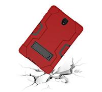 QYiD Custodia per Galaxy Tab S4 10.5, Hybrid Antiurto Robusto Drop Protection Cover Built con Stand per Samsung Galaxy Tab S4 10.5 2018 / SM-T830 / SM-T835 (Rosso+Nero)