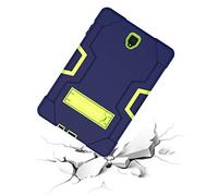 QYiD Custodia per Galaxy Tab S4 10.5, Hybrid Antiurto Robusto Drop Protection Cover Built con Stand per Samsung Galaxy Tab S4 10.5 2018 / SM-T830 / SM-T835 (NavyBlu+Olivine)