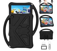 QYiD Custodia per Huawei MatePad T10 / T10s 2020, Rigida Custodia Antiurto Leggero Eva Protettiva con Kicksupporto & Tracolla per T10s 10.1" AGS3-L09 AGS3-W09 / T10 9.7" AGR-L09 AGR-W09, Nero