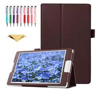 QYiD Custodia per Huawei MatePad T8 8.0" 2020, Ultra Sottile e Leggero Custodia Supporto con Auto Sleep/Wake Feature per Huawei MatePad T8 KOB2-L09 KOB2-L03, Marrone