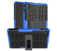QYiD Custodia per Huawei MediaPad T3 10, Hybrid Armor TPU Silicone & Duro PC Protezione Cover con Kickstand per Huawei MediaPad T3 10 9.6 Pollici (AGS-W09/AGS-L09), Blu