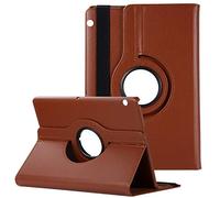 QYiD Custodia per Huawei MediaPad T3 9.6, PU Pelle Flip Protettivo Stand Custodia Ruotare Cover con Portapenne per Huawei MediaPad T3 10 AGS-L03, Marrone