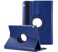 QYiD Custodia per Huawei MediaPad T3 9.6, PU Pelle Flip Protettivo Stand Custodia Ruotare Cover con Portapenne per Huawei MediaPad T3 10 AGS-L03, Blu