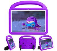 QYiD Custodia per iPad 10.2 Pollici 2020 2019 (7th 8th Generation) / iPad PRO 10.5/ iPad Air 3, Eva Bambini Antiurto Leggero Protettiva Maniglia Cover con Supporto per Bambini, Viola