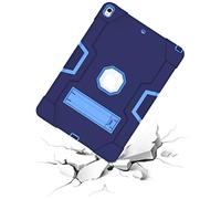 QYiD Custodia per iPad Air 3 / 3rd Gen, Hybrid Antiurto Robusto Drop Protection Cover Built con Stand per Apple iPad Air 3 (2019) 10.5" / Apple iPad PRO 10.5 (2017) / A2153, A2123 (NavyBlu+Blu)