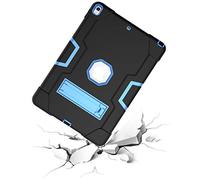 QYiD Custodia per iPad Air 3 / 3rd Gen, Hybrid Antiurto Robusto Drop Protection Cover Built con Stand per Apple iPad Air 3 (2019) 10.5" / Apple iPad PRO 10.5 (2017) / A2153, A2123 (Nero+Blu)