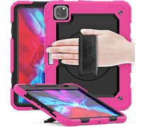 QYiD - Custodia per iPad Pro 11 2a generazione 2020 e 2018, protezione antiurto con pellicola proteggi schermo, supporto per matite, cinghia da polso a 360 gradi e tracolla per Apple iPad Pro 11 pollici