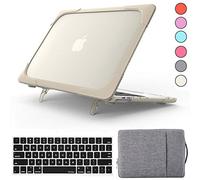 QYiD Custodia per MacBook Air 13 Pollici 2020 2019 2018 New Version A1932 A2179, 2 in 1 Heavy Duty Rigid Cover Protective con paraurti in plastica per Apple Mac Air 13 Retina con Touch ID, Kaki