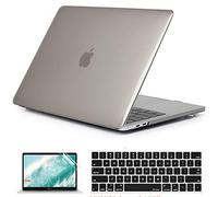 QYiD Custodia per MacBook Air 13 Pollici A1369 & A1466, Plastic Transparent Case Cover Rigida con Tastiera Cover & Proteggi Schermo per Mac Air 13.3 Pollici, 2010-2017 (No Touch ID), Weiß
