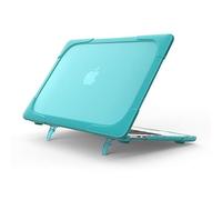 QYiD Custodia per MacBook PRO 13 Pollici 2020 A2251/A2289, 2 in 1 Heavy Duty Rigid Cover Matt Protective con paraurti in plastica per MacBook PRO 13" con Retina Display & Touch Bar, Azzurro