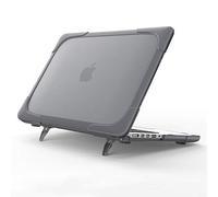 QYiD Custodia per MacBook PRO 13 Retina A1502 & A1425, 2 in 1 Heavy Duty Rigid Cover Matt Protective con paraurti in plastica per MacBook PRO 13" con Retina Display(2012-2015 Release), Grigio