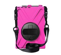 QYiD Custodia per Microsoft Surface PRO 7 / PRO 6 / PRO 5 / PRO 2017/ PRO 4 / PRO LTE, Heavy Duty Antiurto Protettiva with Pen Holder 360 Rotatable Kickstand, Shoulder Belt, Rose