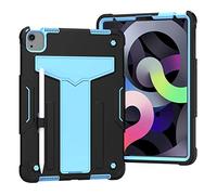 QYiD Custodia per New iPad 10.9 Pollici, iPad Air 4.ª Generación 2020, Heavy Duty Shockproof Rugged Custodia Protettiva Robusta Antiurto per iPad PRO 11" 2020/2018, Nero/Blue