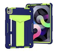 QYiD Custodia per New iPad 10.9 Pollici, iPad Air 4.ª Generación 2020, Heavy Duty Shockproof Rugged Custodia Protettiva Robusta Antiurto per iPad PRO 11" 2020/2018, Blu Navy/Olivine