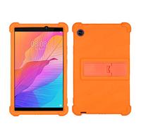 QYiD Custodie per Huawei MediaPad T3 7.0, Leggera Custodia per Bambini in Silicone con Kickstand Protettiva Custodia per 7.0" Huawei MediaPad T3 Tablet, Arancia