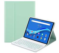 QYiD tastiera custodia per Lenovo Tab P11 Pro, [Inglese Layout] Slim Cover con Rimovibile Magnetica Wireless Bluetooth tastiera per Lenovo Tab P11 Pro 11.5 Pollicies TB-J706F, Verde