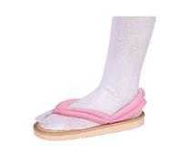 QYIFIRST Kimetsu no Yaiba Nezuko Kamado - Pantofole in legno, per costume rosa, unisex, 33 (lunghezza interna 20,5 cm)