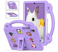QYiiD Custodia Bambini Eva per Galaxy Tab S5e 10.5 2019 SM-T720/SM-T725, Leggera Custodia Protettiva Antiurto, Antishock con Maniglie e Piedistallo Kickstand Cover & Built-in S Pen Holder, Viola