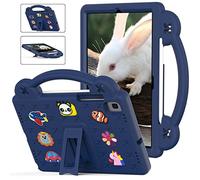 QYiiD Custodia Bambini Eva per Galaxy Tab S6 Lite 10.4 Pollici 2020 SM-P610/P615, Leggera Custodia Protettiva Antiurto, Antishock con Maniglie e Piedistallo Cover & Built-in S Pen Holder, Blu Scuro