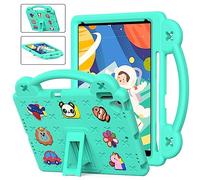 QYiiD Custodia Bambini Eva per iPad 9.7 2018/2017/ iPad 6a/5a Generazione, Leggera Custodia Protettiva Antiurto, Antishock con Maniglie e Piedistallo Kickstand Cover per iPad 9.7 Pollici, Verde