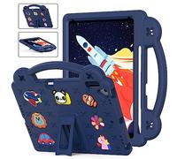 QYiiD Custodia Bambini EVA per iPad Air 2, leggera custodia protettiva antiurto, Antishock con Maniglie e Piedistallo Kickstand Cover per iPad Air 2 (A1566 A1567), Blu scuro