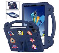 QYiiD Custodia Bambini EVA per iPad Air 5th/4th Generazione 2022/2020 10.9" / iPad Pro 11 pollici 2022/2021/2020/2018, custodia protettiva antiurto, Antishock con Maniglie e Piedistallo, Blu scuro