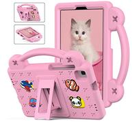 QYiiD Custodia Bambini Eva per iPad Mini 6th Generazione 2021 8.3 Pollici, Leggera Custodia Protettiva Antiurto, Antishock con Maniglie e Piedistallo Kickstand per iPad Mini 6 2021, Rosa