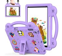 QYiiD Custodia Bambini Eva per iPad Mini 6th Generazione 2021 8.3 Pollici, Leggera Custodia Protettiva Antiurto, Antishock con Maniglie Kickstand e Tracolla per iPad Mini 6 2021, Viola