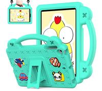 QYiiD Custodia Bambini Eva per Lenovo Tab K10 2021/M10 FHD Plus 10.3 Pollici (2020 2nd Gen), Leggera Custodia Protettiva Antiurto, Antishock con Maniglie e Tracolla per TB-X606F/TB-X606X, Verde