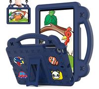 QYiiD Custodia Bambini Eva per TCL Tab 8 Le 8" Tablet 2023, Leggera Custodia Protettiva Antiurto, Antishock con Maniglie e Tracolla per TCL Tab 8 Le 2023 (9137W)/TCL Tab 8 2022 (9132X), Blu Scuro