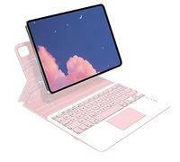 QYiiD Custodia con tastiera per iPad Pro 12.9 2021 5a generazione, custodia magnetica Smart Folio con tastiera rimovibile QWERTY per iPad Pro da 12,9 pollici (3ª, 4a e 5a generazione), rosa