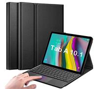 QYiiD Custodia con Tastiera Touchpad per Galaxy Tab A 10.1 2019 SM-T510/T515, Cover Sottile Leggera con Tastiera Italiano QWERTY Staccabile Rimovibile con Touchpad per Tab A 10.1 2019, Oro Rosa