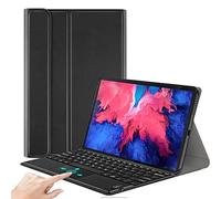 QYiiD Custodia con Tastiera Touchpad per Lenovo Tab P11 2020 (TB-J606F/TB-J606X) 11 Pollici, Slim Cover con Rimovibile Magnetica Wireless Blutooth Tastiera [QWERTY Layout] per Lenovo Tab P11 11", Nero