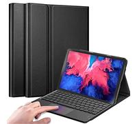 QYiiD Custodia con Tastiera Touchpad per Lenovo Tab P11 / P11 Plus 11" (2021, TB-J606F / TB-J606L)11-Pollici, Cover Sottile Leggera con Tastiera Inglese QWERTY Staccabile Rimovibile con Touchpad, Nero