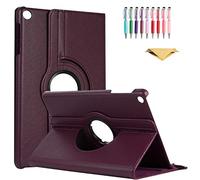 QYiiD Custodia per Lenovo Tab M10 FHD Plus, Custodia Protettiva Supporto Rotativo a 360 Grafici Folio Custodia Case Funzione Dorso / Sveglia per Lenovo Tab M10 FHD Plus (2nd Gen) 10.3 TB-X606F / TB-X606X, Red
