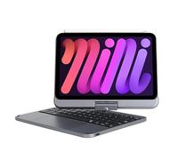 QYiiD Custodia per tastiera magnetica per iPad Mini 6a generazione con rotazione a 360 gradi, touchpad, tastiera retroilluminata a 7 colori, sottile e sottile, per iPad Mini 6 2021 (8,3 pollici),