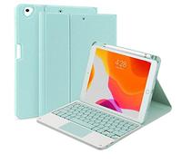 QYiiD Custodia per tastiera touchpad iPad Air 5a quarta generazione iPad Pro 11" 2022 2021/2020/2018, tastiera wireless staccabile magnetica, Smart Folio con portamatite, verde chiaro