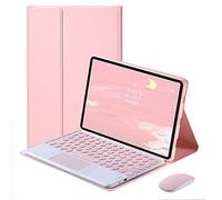 QYiiD Custodia tastiera per Lenovo Tab P11 Pro 11.5 pollici (Modello: TB-J706F/J706L) 2020 Release, Touchpad Cute Round Key Colore Tastiera Cover con Mouse Wireless, Rosa