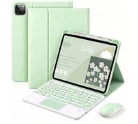 QYiiD per iPad Air 13 Pollici & Pro 12.9 Case with Keyboard, Trackpad Multi-Touch, Italiano QWERTY Tastiera Blutooth Rimovibile con Mouse Blutooth 2,4G per iPad Pro 12.9 6th 5th 4th 3rd Gen, Verde
